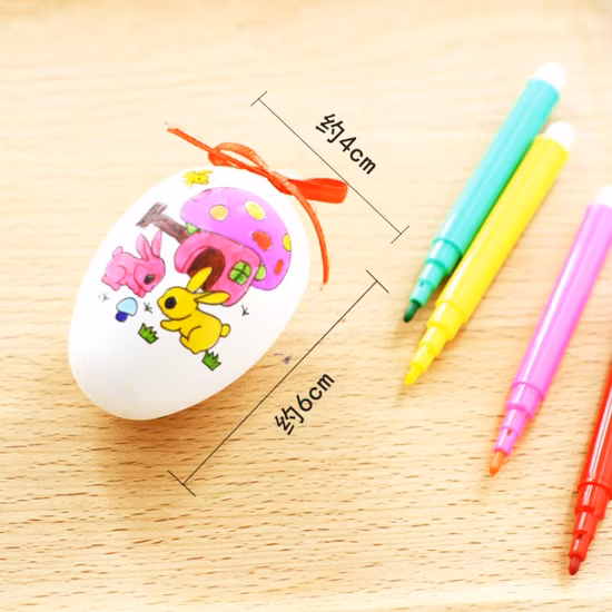 Figura de vara pintura diy ovo crianças desenhos animados pintura artesanal brinquedos educativos páscoa