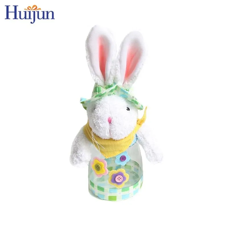 OEM/ODM Esponja de Veludo Coelhinho da Páscoa e Nabo Decoração Marca Palavra Placa Cesta de Doces Travesseiro de Páscoa Bonito Desenho Animado Presentes de Páscoa