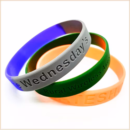 Personalização de amostra Impressão personalizada pulseira de silicone pulseira mão votação brindes promocionais