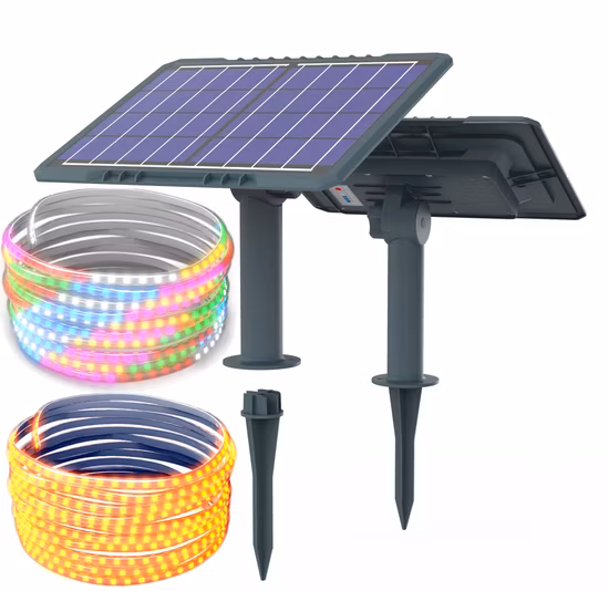 Fornecedor de fábrica solar Yaye 50W / 100W / 200W ao ar livre à prova d'água IP65 RGB / faixa LED de cor única para jardim, férias de Natal, luz decorativa de paisagem