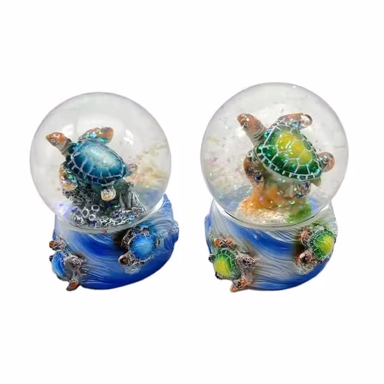 Lembrança de globo de neve com brilho de água personalizado